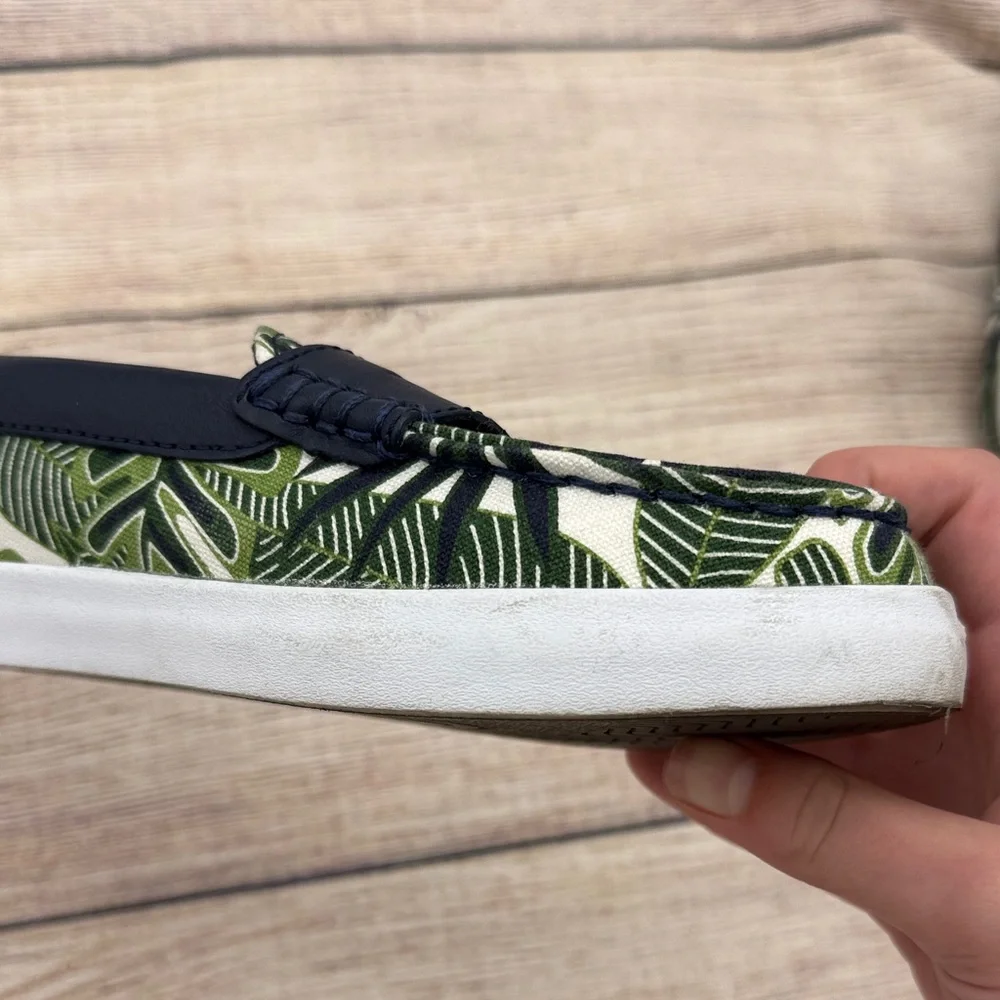 Cole Haan Green Leaf Print Women's Loafers - Picture 5 of 11